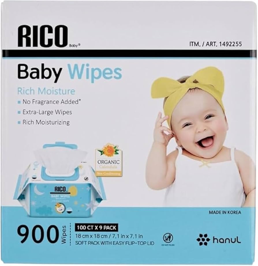 Amazon.co.jp: リコ RICO 赤ちゃん用 おしりふき 900枚（100×9個